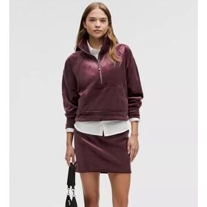 Lululemon Scuba High-Rise Mini Skirt Velvet - Garnet - Size M - NWT